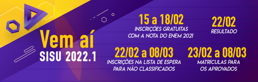 Banner Sisu 2022.1 Vem aí