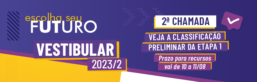 Vestibular 2023/2 - 2ª chamada - prazo para recursos 2