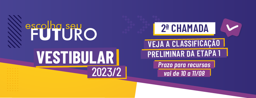 Vestibular 2023/2 | 2ª Chamada | Recursos