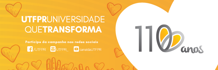 Banner dos 110 anos da UTFPR