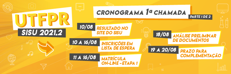 CRONOGRAMA 1ª CHAMADA