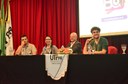 Painel de Ex-alunos #sistel20anos: com a participação dos egressos Marcus Vinícius Sanches Ribeiro, Vanessa Tavares, Alexsandro De Castro Xavier e Everton Juliano dos Anjos.