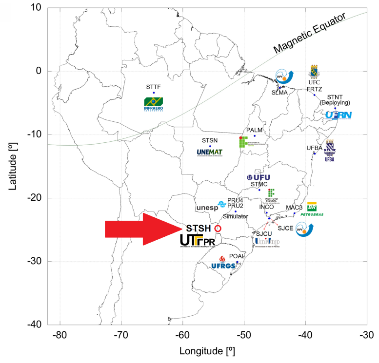 Estações espalhadas pelo Brasil