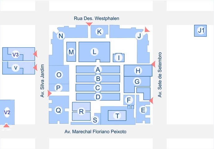 Mapa do campus