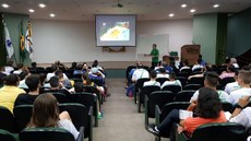 Palestra com o técnico da Seleção Brasileira de Handebol Feminina Adulta, Jorge Dueñas.