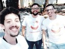 Idealizadores da Newhappen: Yuri Baza, Pedro Henrique do Nascimento Silveira e Frank Duarte