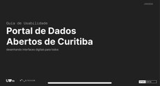 O guia oferece diretrizes para atualização do Portal de Dados Abertos de Curitiba. (Imagem: reprodução da internet. 