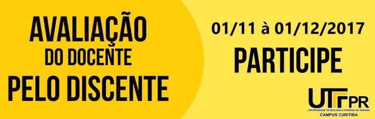 Avaliação do docente pelo discente - Banner