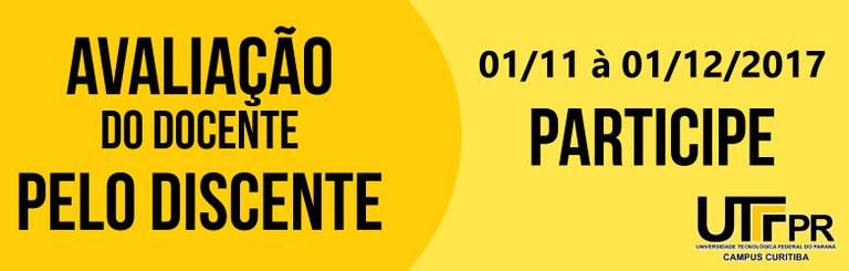 Avaliação do docente pelo discente - Banner - 2