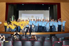 Turmas de Eletrônica e Edificações celebram 50 anos da formatura do curso técnico.
(Foto: acervo pessoal - Comissão Organizadora)