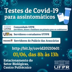 Dados do segundo evento de testagem realizado pela UFPR