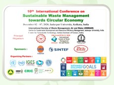 Premiação e reconhecimento do 10th International Conference on Sustainable Waste Management towards Circular Economy.