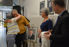 Rossana Finau, Júlio César de Azevedo e família e Marcos Schiefler (Foto: Andreza Modesto).
