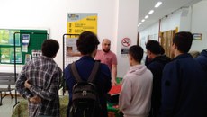 Alunos do Ensino Médio visitam à Exposição sobre Sustentabilidade. (Foto: Ascom-CT)