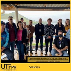 Equipe de Gestão da UTFPR Campus Dois Vizinhos faz visita à empresa Alpha Fish para fins de estabelecimento de parceria e Acordos de Cooperação Técnica