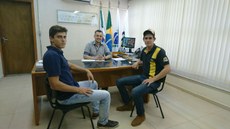 Integrantes do CA em reunião com o Diretor-Geral