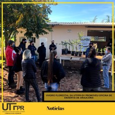 Viveiro Florestal da UTFPR-DV promoveu oficina de enxertia de araucária