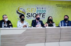 Mesa de abertura do SEI-Sicite 2020 (Foto: Ascom-TD)