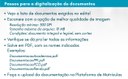 Passos para digitalização de documentos para matrícula da 1ª chamada