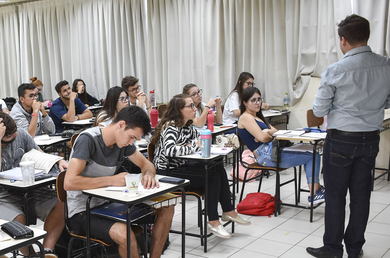 Sala de aula no Câmpus Francisco Beltrão (Foto: Decom)