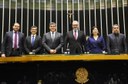 Autoridades na mesa da solenidade | Foto: Decom