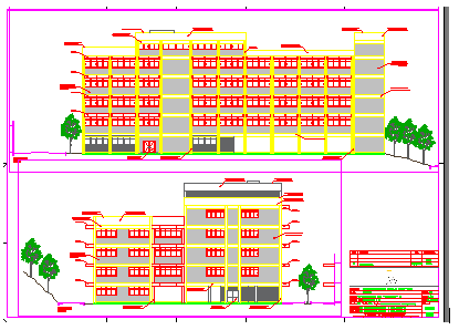 Imagem da fachada - projeto do Bloco J2