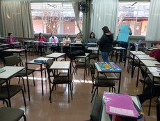 Registros da Oficina de Extensão com professores bilíngues