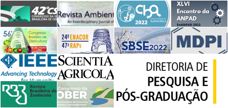 Logomarcas dos periódicos e congressos científicos