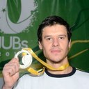 Lucas com a medalha de ouro  durante o JUBS 2019. Classificado para a UNIVERSIADE.