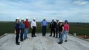 Representantes da UTFPR e envolvidos com o Projeto do Biopark em visita às obras em execução