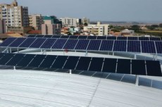 Estação fotovoltaica no Câmpus Curitiba (Foto: Ascom-CT)