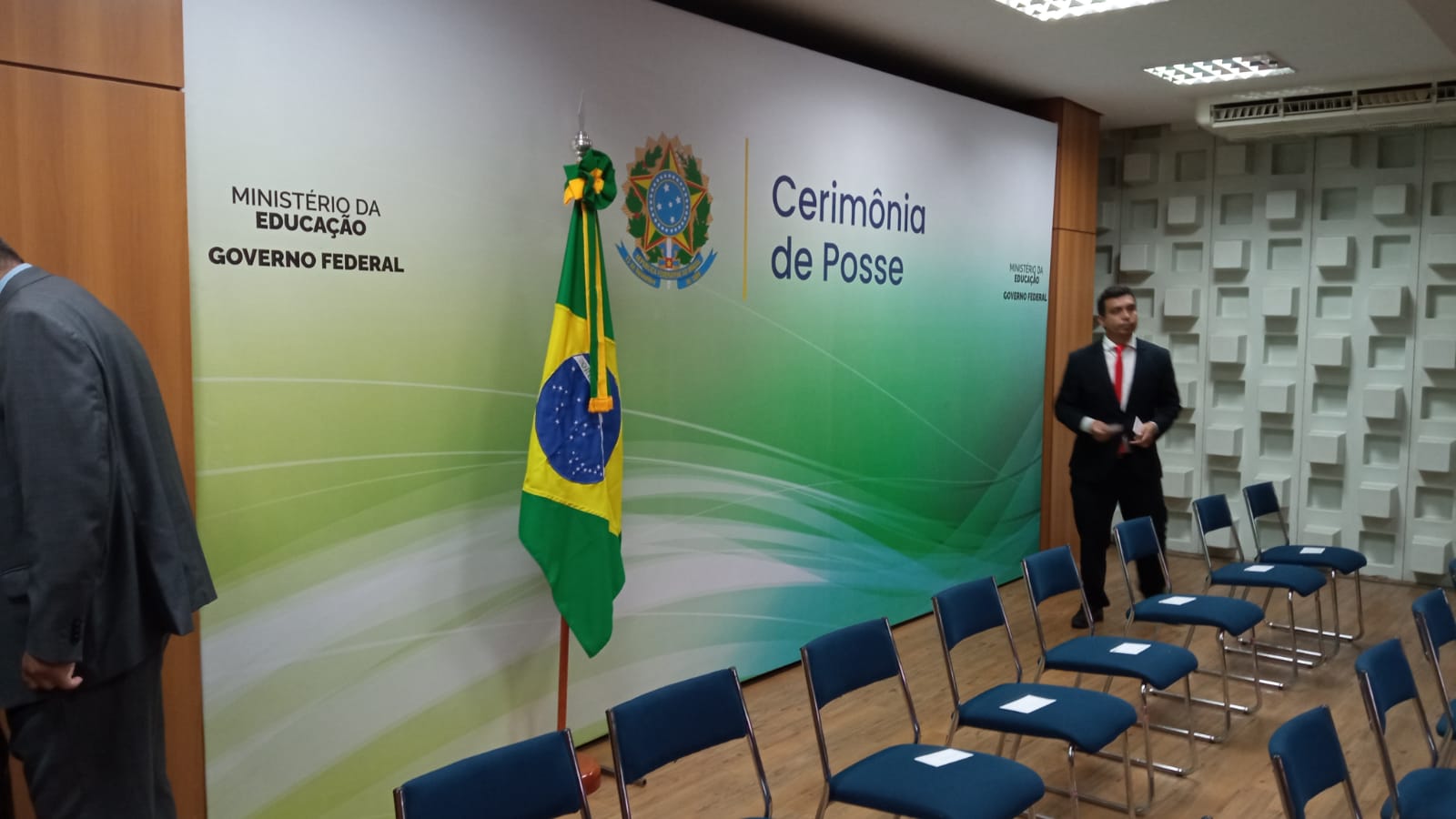 auditório MEC antes da cerimônia de posse