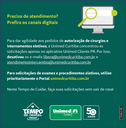 Comunicado da prestadora de serviços de saúde