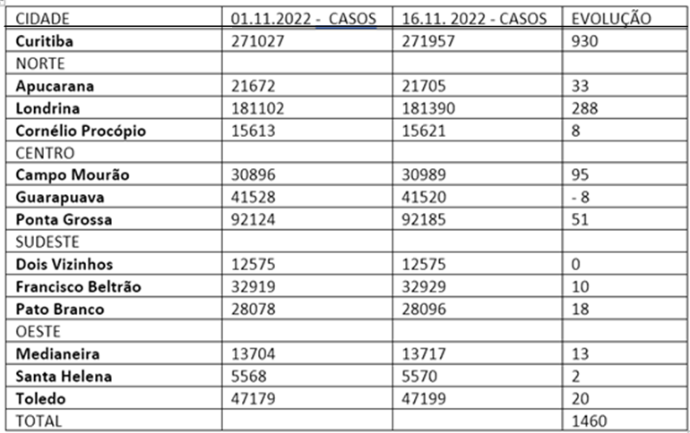 covid novembro cidades